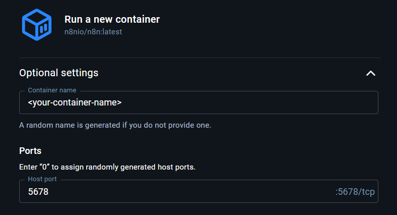 Configure Container